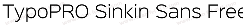 TypoPRO Sinkin Sans Free字体转换